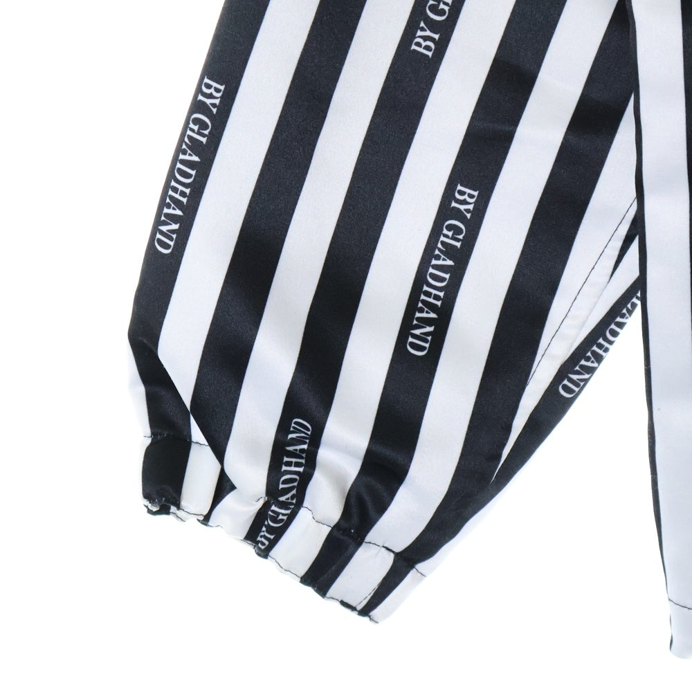 BY GLADHAND(バイグラッドハンド) 20SS GRACE STRIPE COACH JACKET ストライプ コーチジャケット ホワイト/ネイビー BYGH-20-SS-03