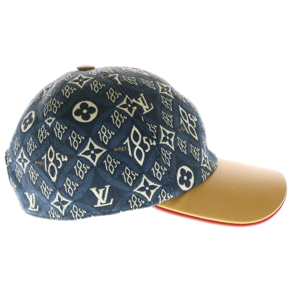 LOUIS VUITTON(ルイヴィトン) モノグラム レザー切替 帽子 キャップ ネイビー MP2903