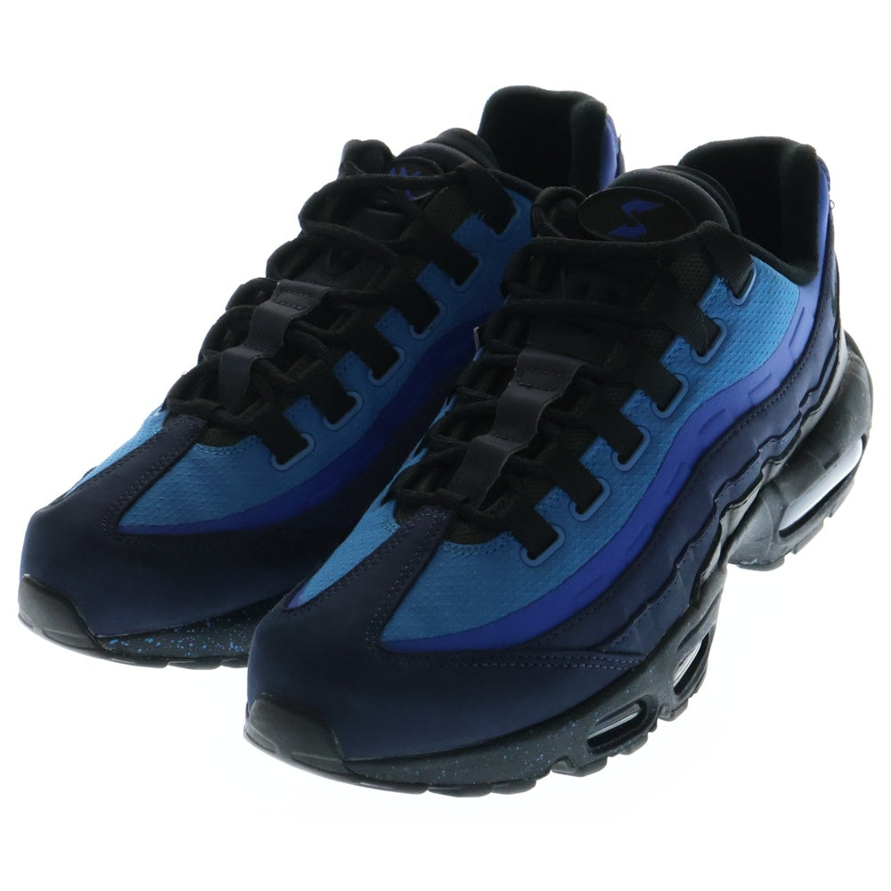 NIKE(ナイキ) ×STASH AIR MAX 95 BLACK AND HARBOR BLUE 2024 スタッシュ エアマックス95 ブラック アンド ハーバーブルー ローカットスニーカー US9.5/27.5cm HF5515-400