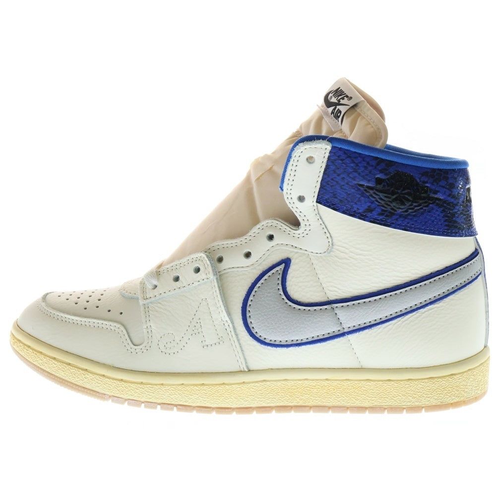 NIKE(ナイキ) ×Awake NY JORDAN AIR SHIP SP Game Royal アウェイク ジョーダン エアシップ ゲームロイヤル ハイカットスニーカー ホワイト/ブルー US10/28cm FN8675-104