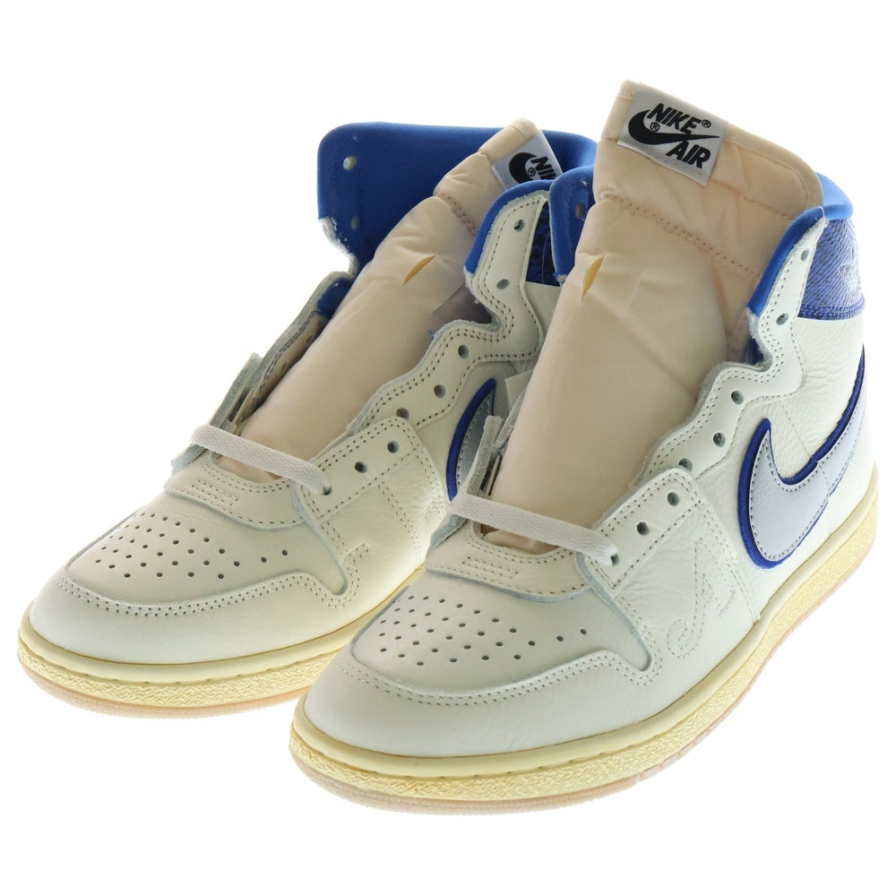 NIKE(ナイキ) ×Awake NY JORDAN AIR SHIP SP Game Royal アウェイク ジョーダン エアシップ ゲームロイヤル ハイカットスニーカー ホワイト/ブルー US10/28cm FN8675-104
