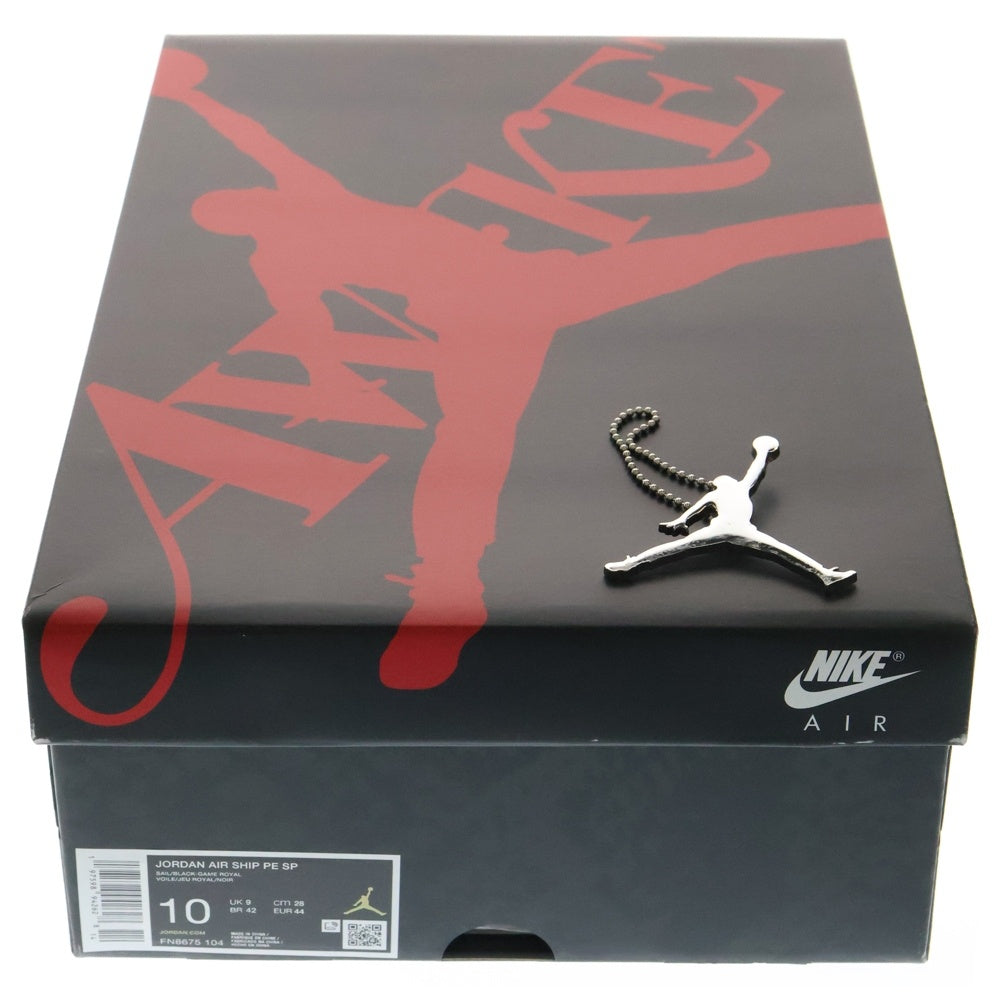 NIKE(ナイキ) ×Awake NY JORDAN AIR SHIP SP Game Royal アウェイク ジョーダン エアシップ ゲームロイヤル ハイカットスニーカー ホワイト/ブルー US10/28cm FN8675-104