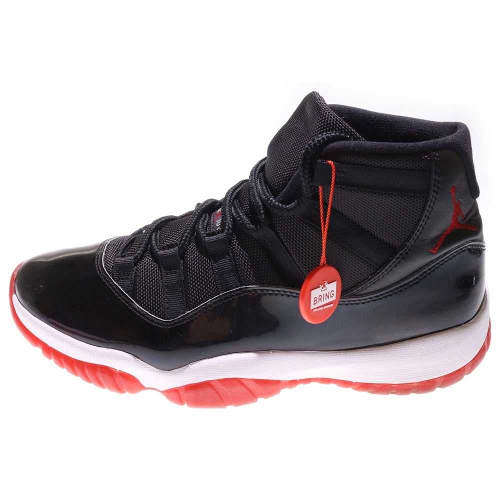 NIKE(ナイキ) 【観賞用2020年05月】AIR JORDAN 11 RETRO BRED 378037-061 エア ジョーダン 11 レトロ ブレッド ハイカットスニーカー ブラック/レッド US10/28cm