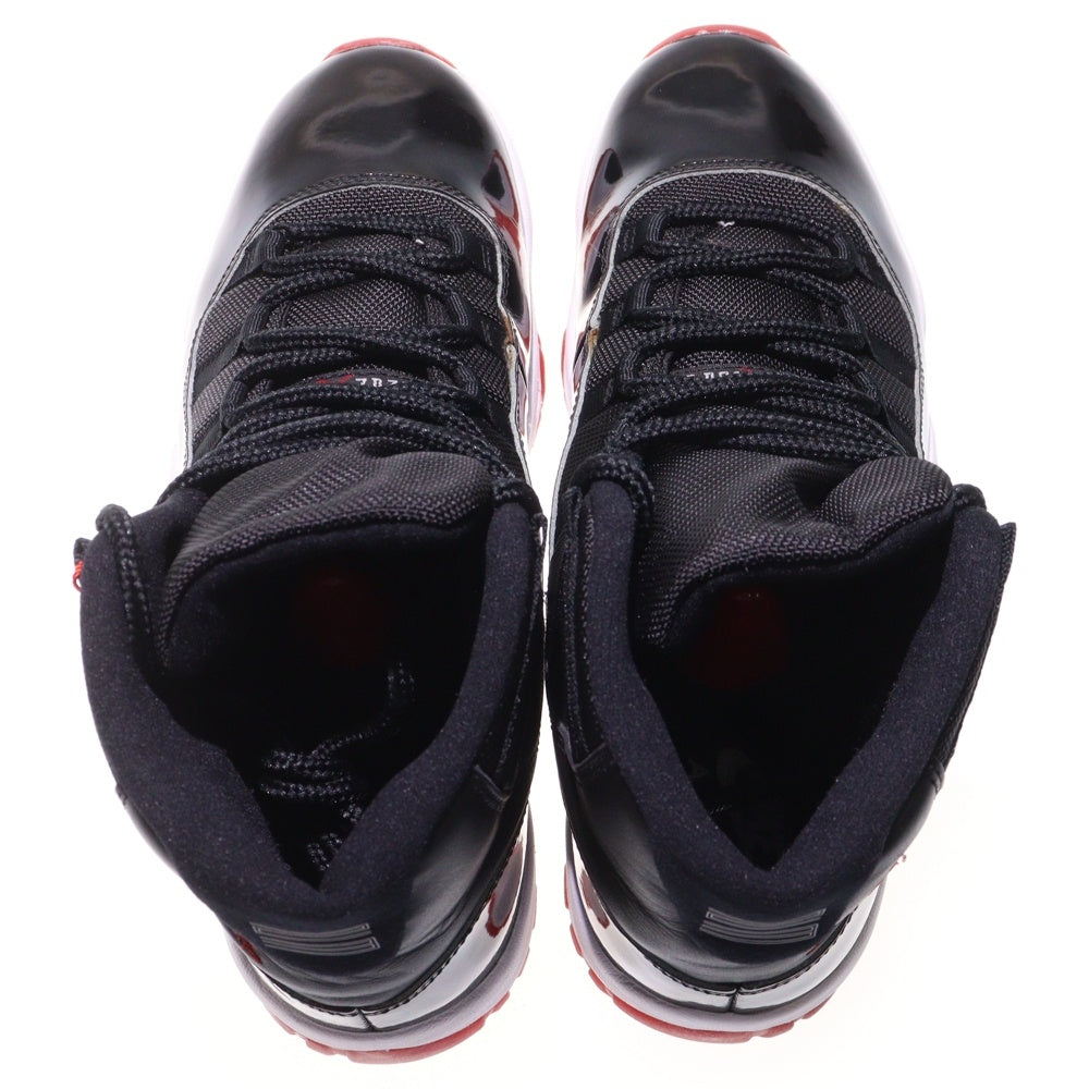 NIKE(ナイキ) 【観賞用2020年05月】AIR JORDAN 11 RETRO BRED 378037-061 エア ジョーダン 11 レトロ ブレッド ハイカットスニーカー ブラック/レッド US10/28cm