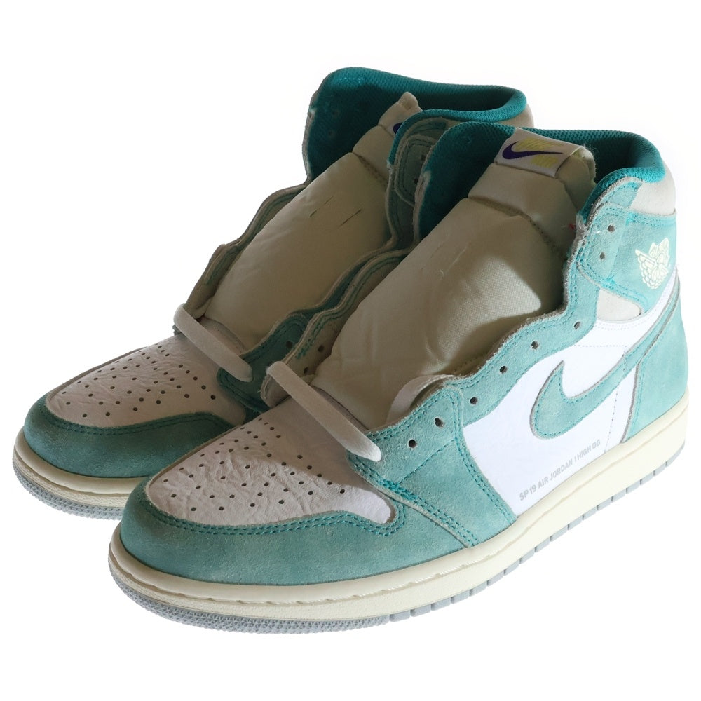 NIKE(ナイキ) AIR JORDAN 1 RETRO HIGH OG TURBO GREEN エアジョーダン1 ターボグリーン ハイカットスニーカー ライトブルー/ホワイト US9.5/27.5cm 555088-311