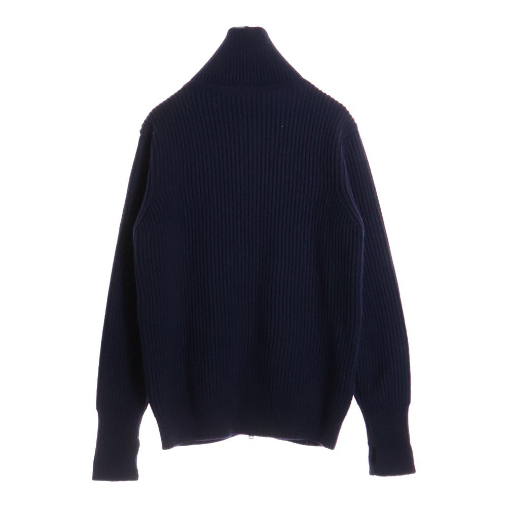 ANDERSEN-ANDERSEN(アンデルセン-アンデルセン) ジップアップ ウールドライバーズニット ネイビー