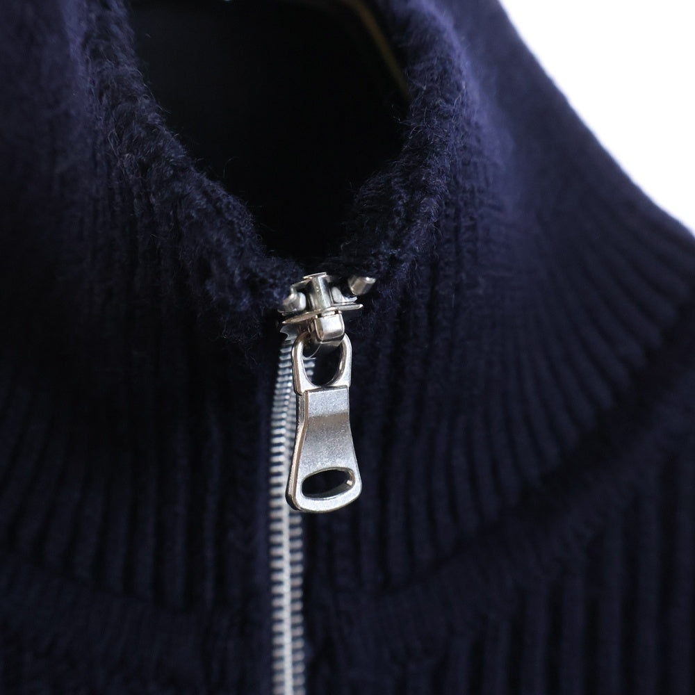 ANDERSEN-ANDERSEN(アンデルセン-アンデルセン) ジップアップ ウールドライバーズニット ネイビー