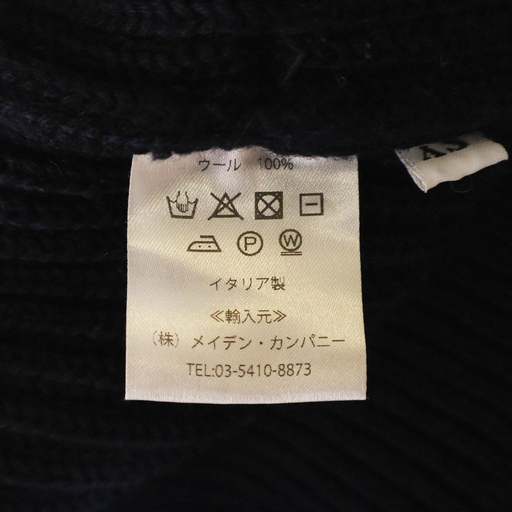 ANDERSEN-ANDERSEN(アンデルセン-アンデルセン) ジップアップ ウールドライバーズニット ネイビー