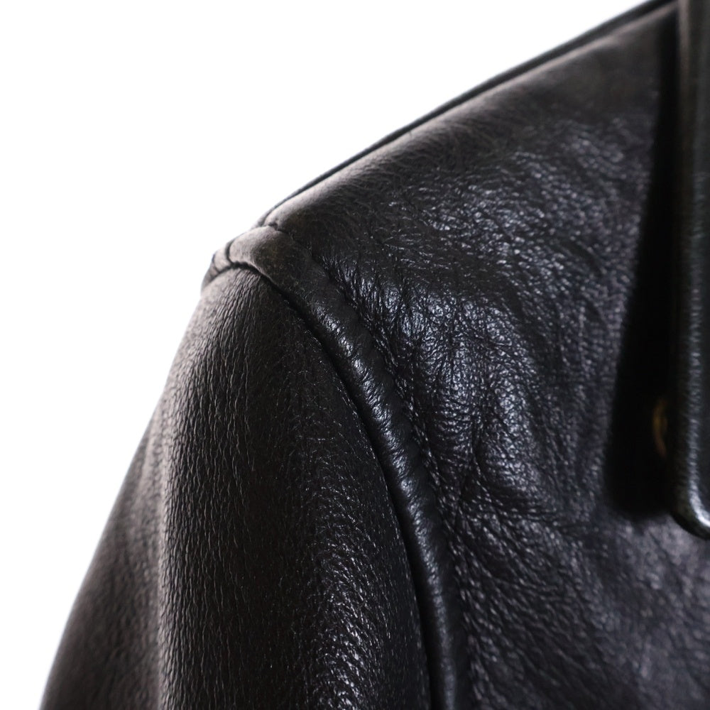 Acne Studios(アクネ ストゥディオズ) MOCK LEATHER JACKET モック ライダースジャケット レザージャケット ブラック
