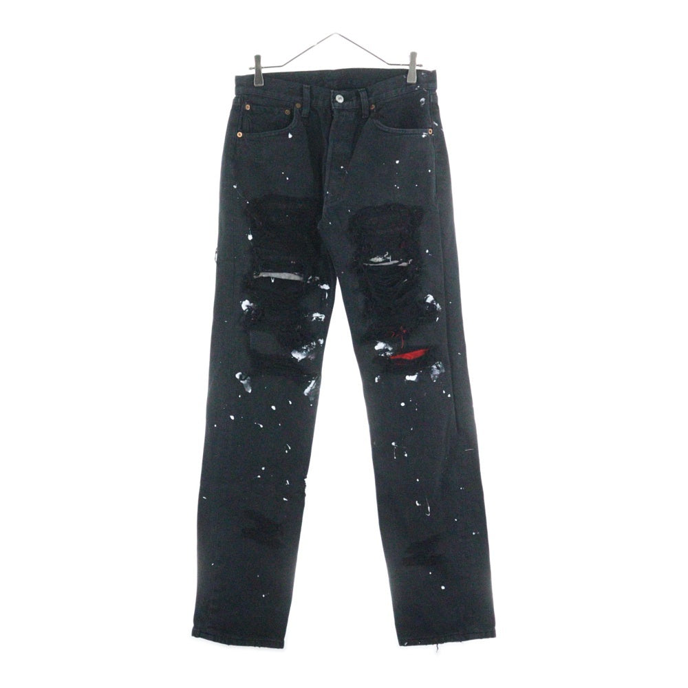 Innocence NYC(イノセンス) DESTROY DENIM PANTS ダメージ加工 デトロイト デニムパンツ ブラック