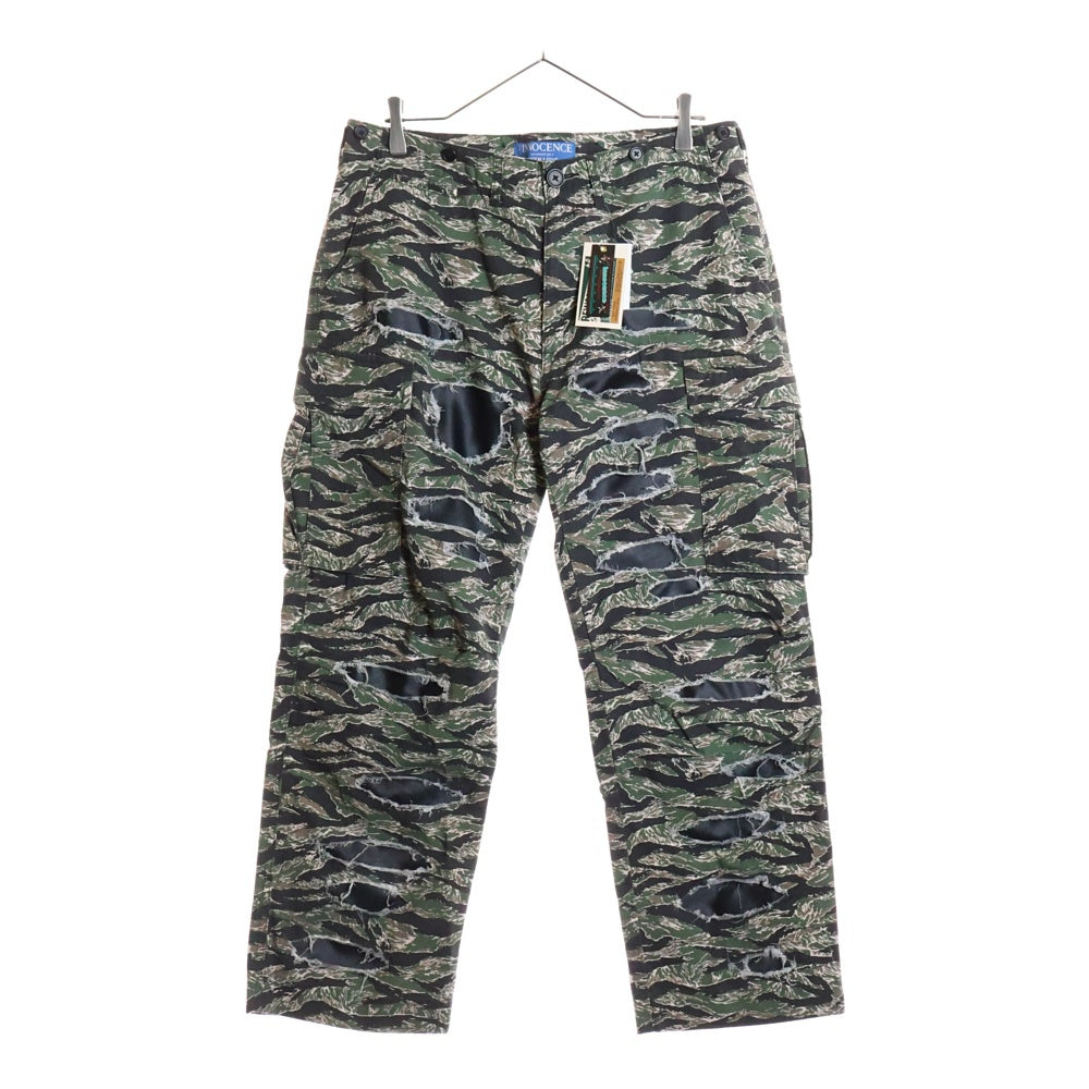 Innocence NYC(イノセンス) Destroy Camo Cargo Pants デストロイ カモカーゴパンツ カーキ
