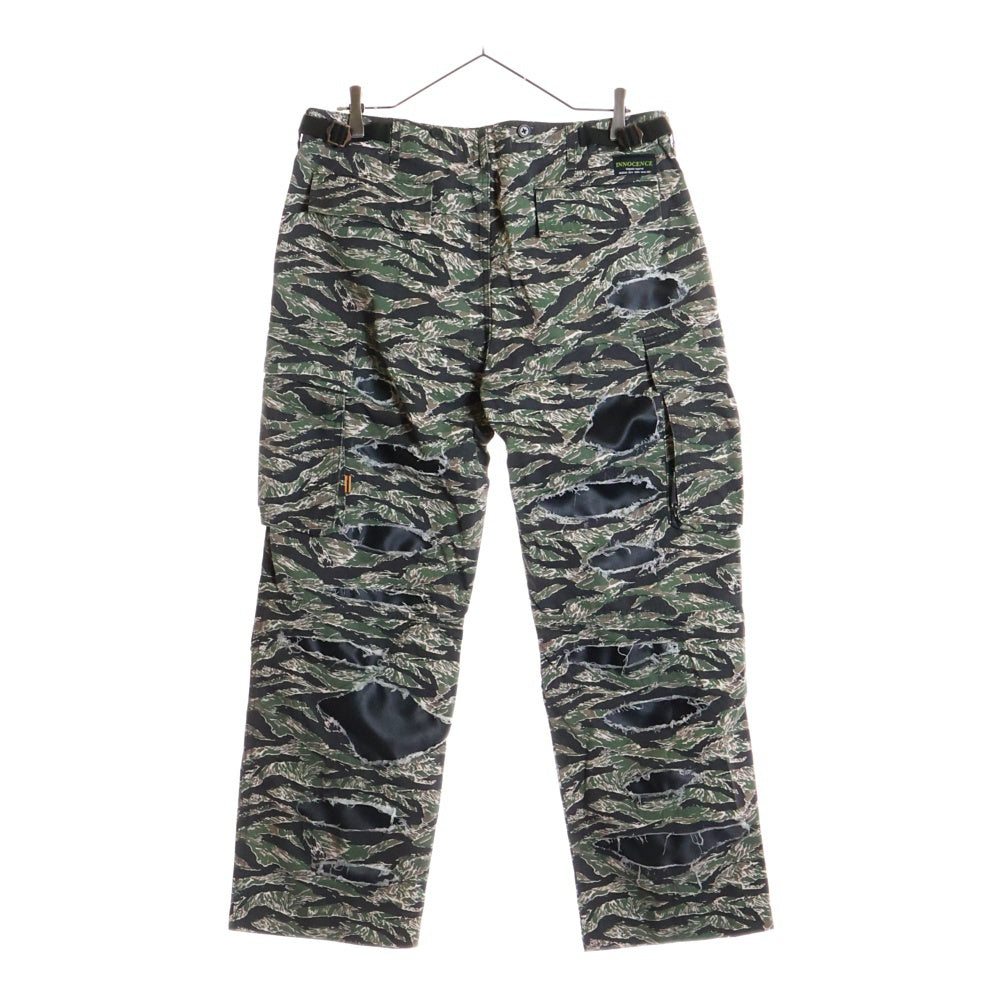 Innocence NYC(イノセンス) Destroy Camo Cargo Pants デストロイ カモカーゴパンツ カーキ