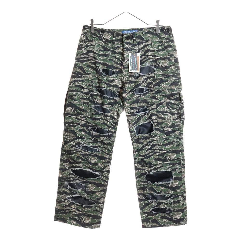 Innocence NYC(イノセンス) Destroy Camo Cargo Pants デストロイ カモカーゴパンツ カーキ