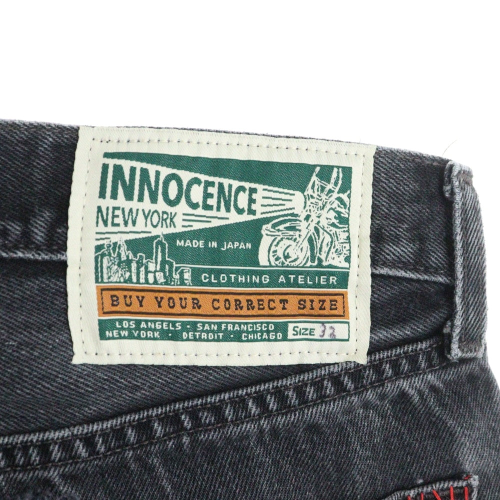 Innocence NYC(イノセンス) DESTROY DENIM PANTS ダメージ加工 デトロイト デニムパンツ グレー
