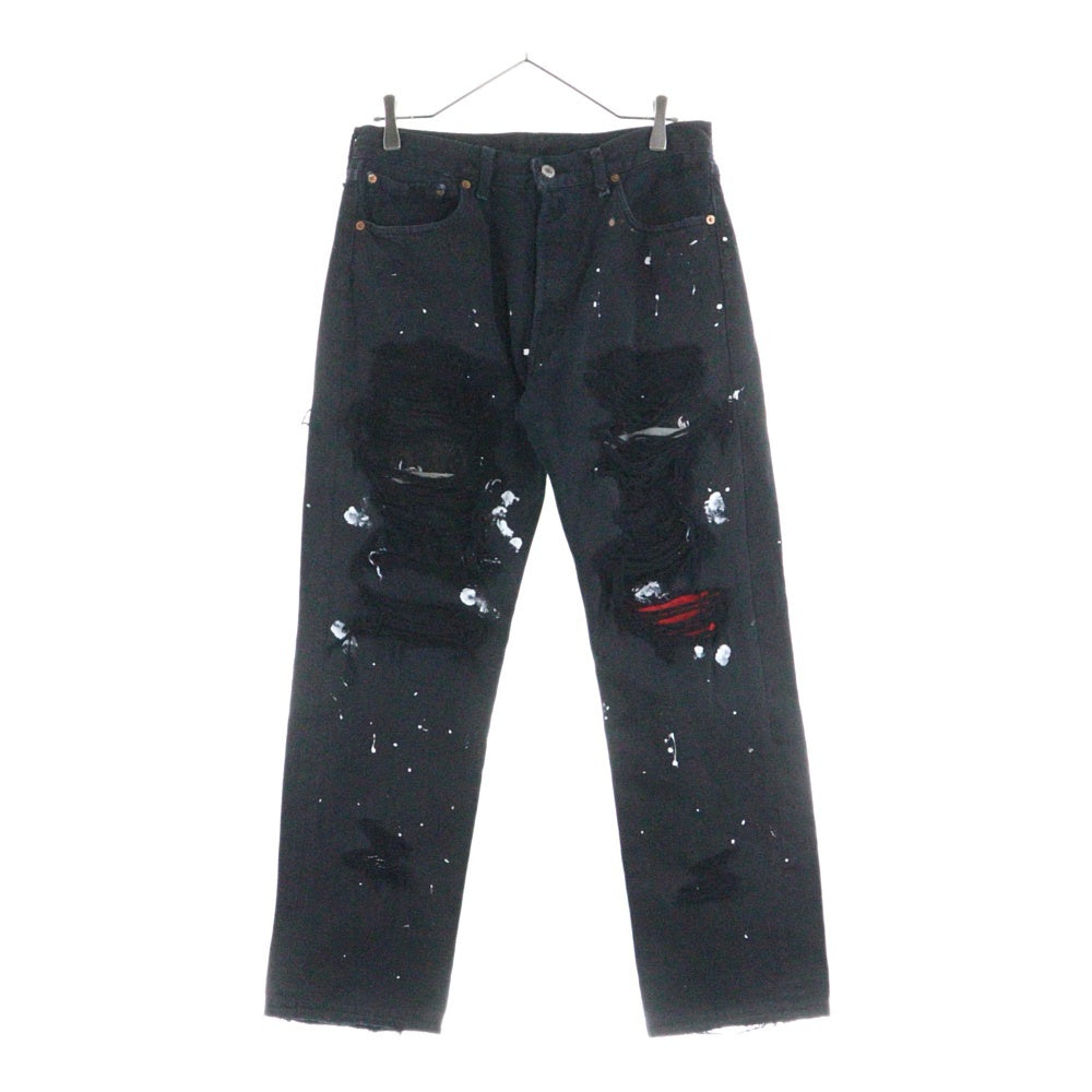 Innocence NYC(イノセンス) DESTROY DENIM PANTS ダメージ加工 デトロイト デニムパンツ ブラック