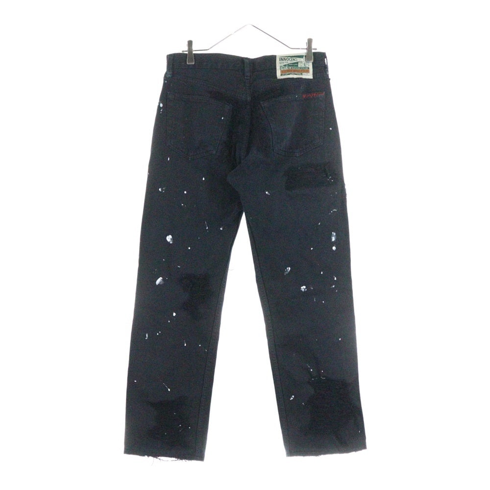 Innocence NYC(イノセンス) DESTROY DENIM PANTS ダメージ加工 デトロイト デニムパンツ ブラック