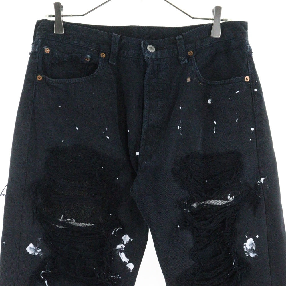 Innocence NYC(イノセンス) DESTROY DENIM PANTS ダメージ加工 デトロイト デニムパンツ ブラック