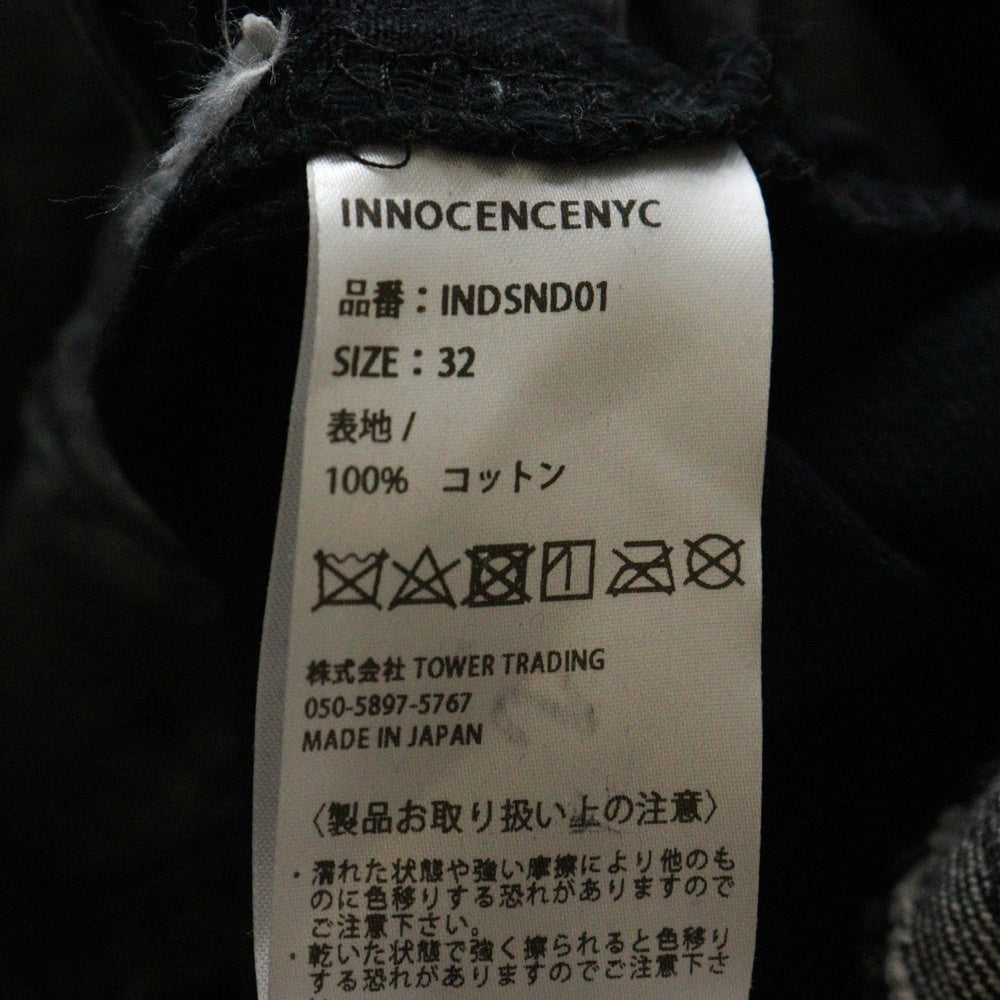 Innocence NYC(イノセンス) DESTROY DENIM PANTS ダメージ加工 デトロイト デニムパンツ ブラック