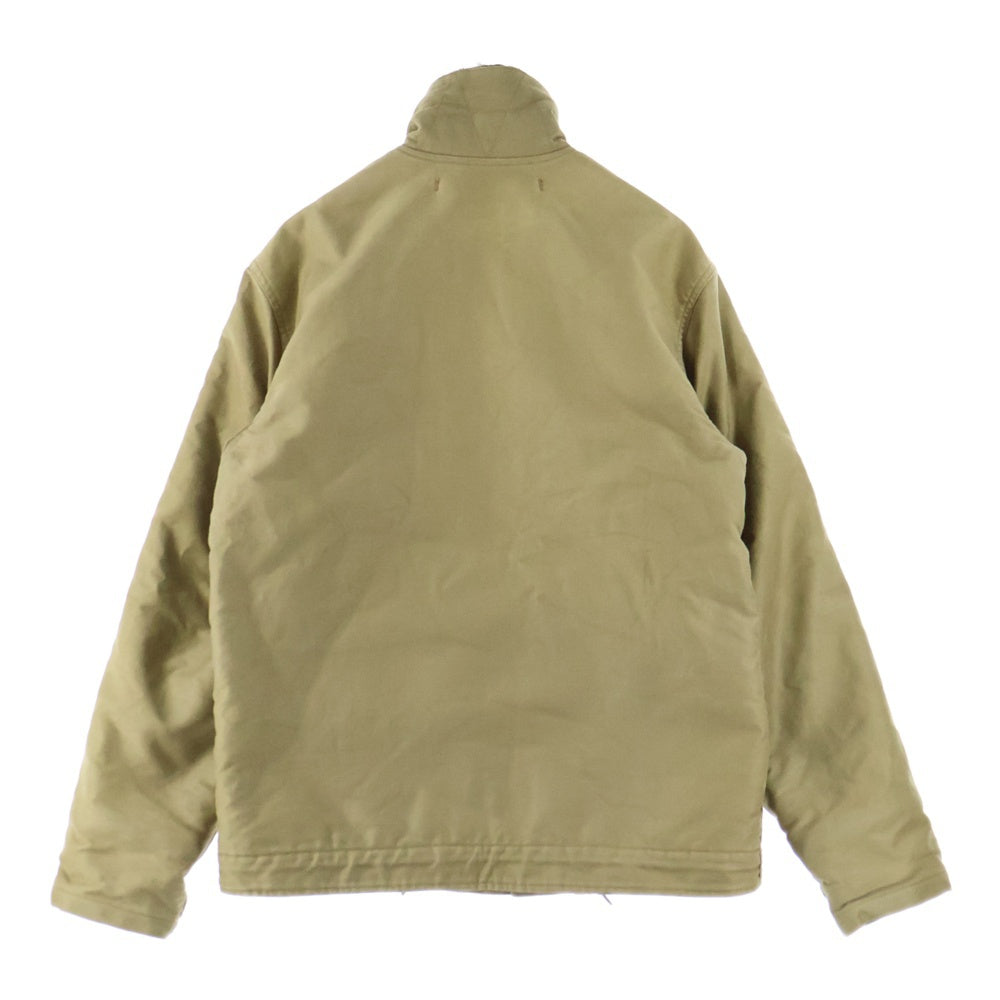 TROPHY CLOTHING(トロフィークロージング) 裏地ボア ジップアップ デッキジャケット ベージュ