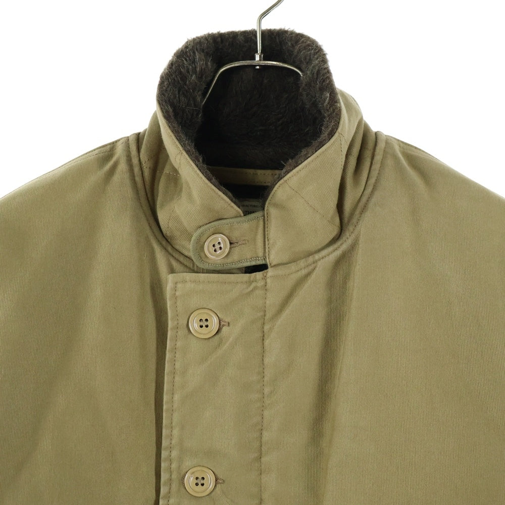 TROPHY CLOTHING(トロフィークロージング) 裏地ボア ジップアップ デッキジャケット ベージュ
