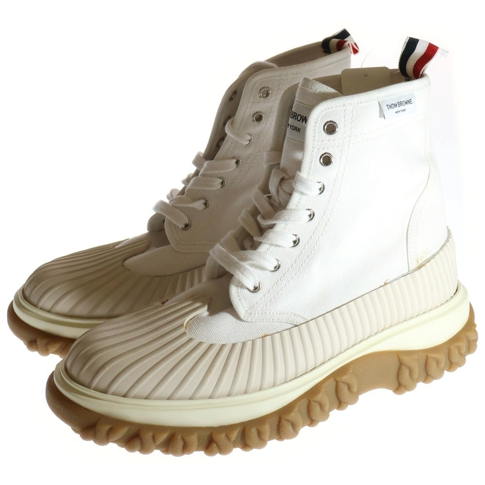 THOM BROWNE(トムブラウン) Longwing Duck ロングウィングダック チェルシーレースアップブーツ ホワイト