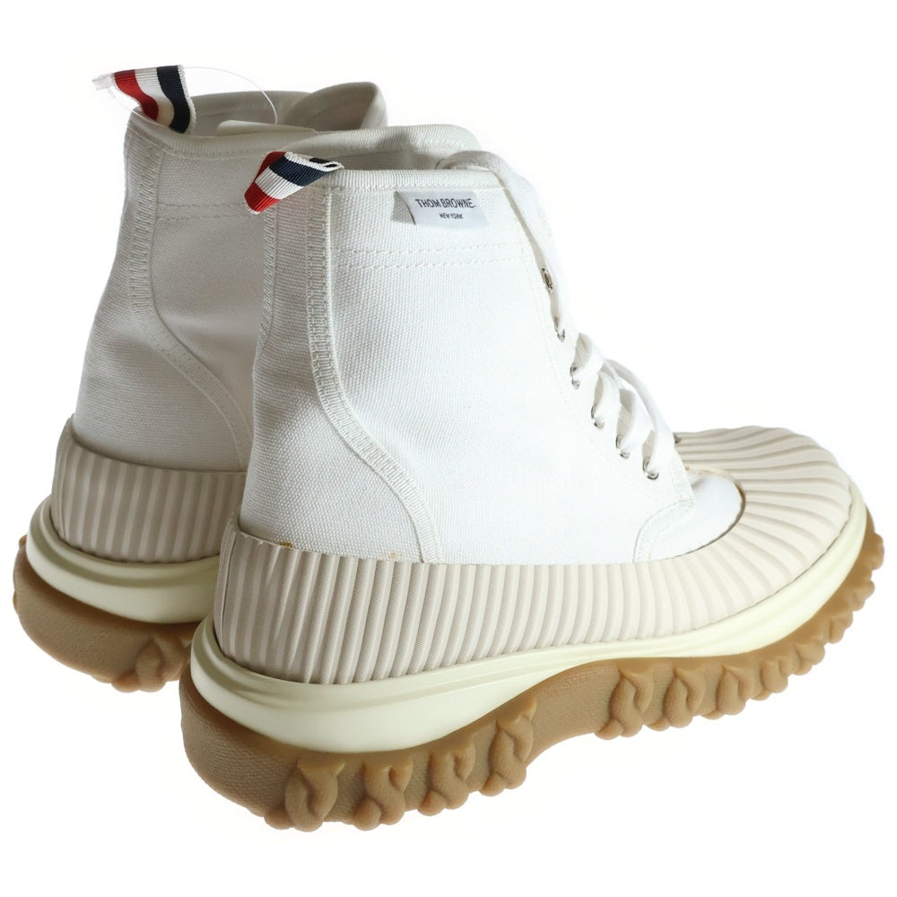 THOM BROWNE(トムブラウン) Longwing Duck ロングウィングダック チェルシーレースアップブーツ ホワイト