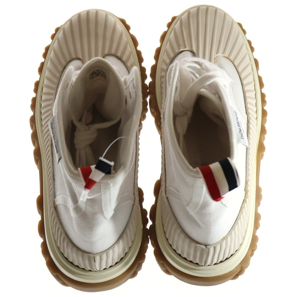 THOM BROWNE(トムブラウン) Longwing Duck ロングウィングダック チェルシーレースアップブーツ ホワイト