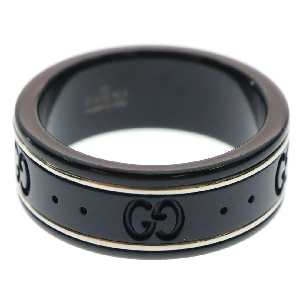 GUCCI(グッチ) GG アイコン シンバンド リング ブラック