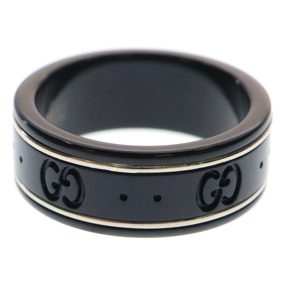 GUCCI(グッチ) GG アイコン シンバンド リング ブラック
