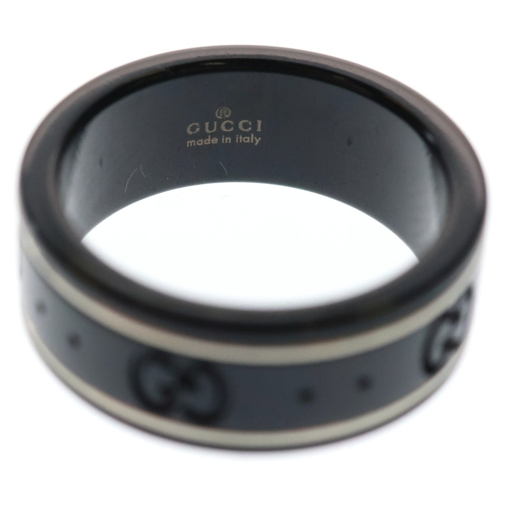 GUCCI(グッチ) GG アイコン シンバンド リング ブラック