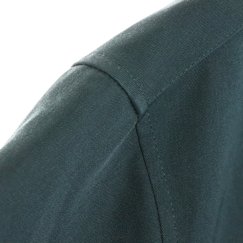 JIL SANDER(ジルサンダー) 22SS ウール ジップシャツ ブルゾン ジャケット シャツ グリーン JSMU601032MU20290021