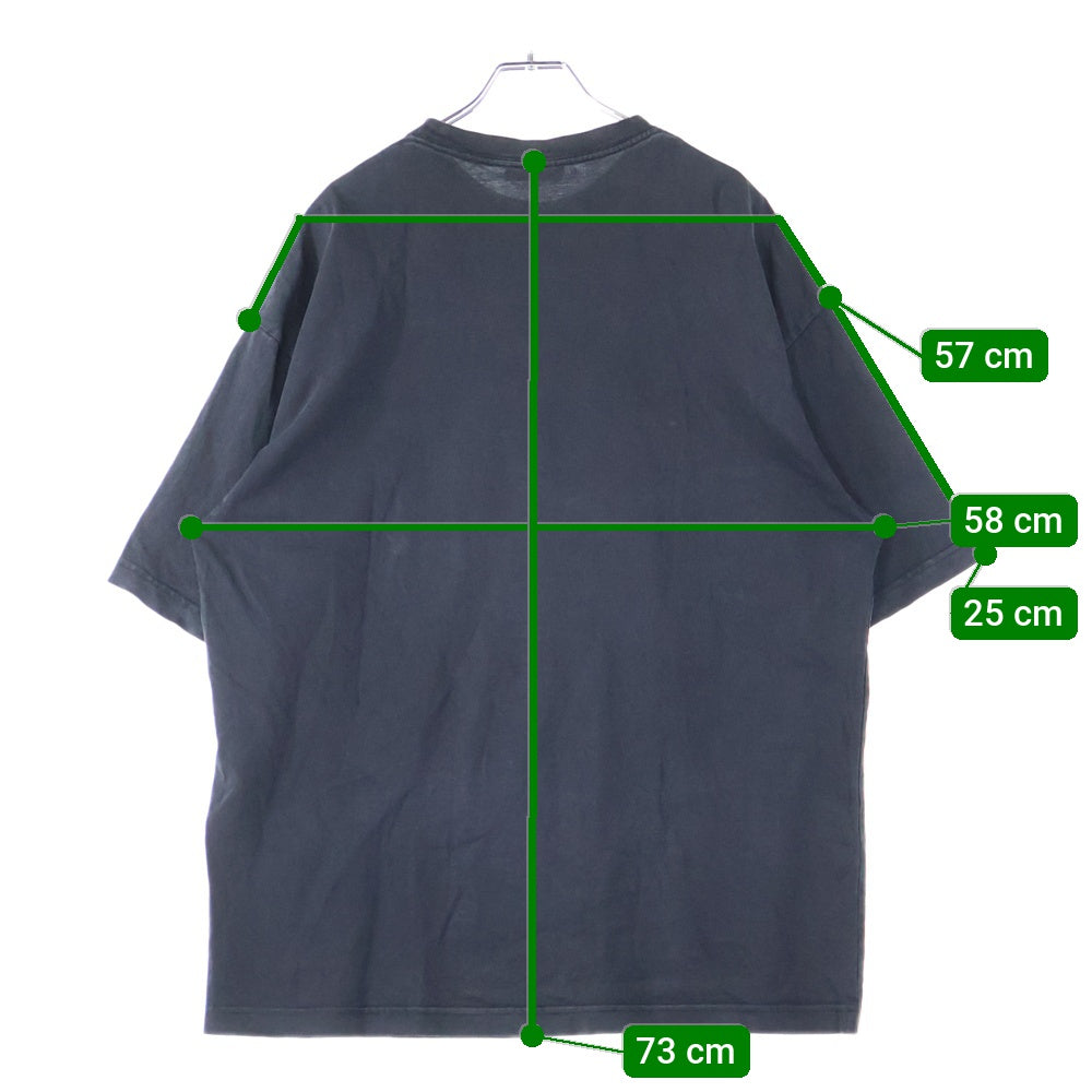 BALENCIAGA(バレンシアガ) 20SS フロントロゴ プリント 半袖Tシャツ カットソー ブラック 571205 TGV75