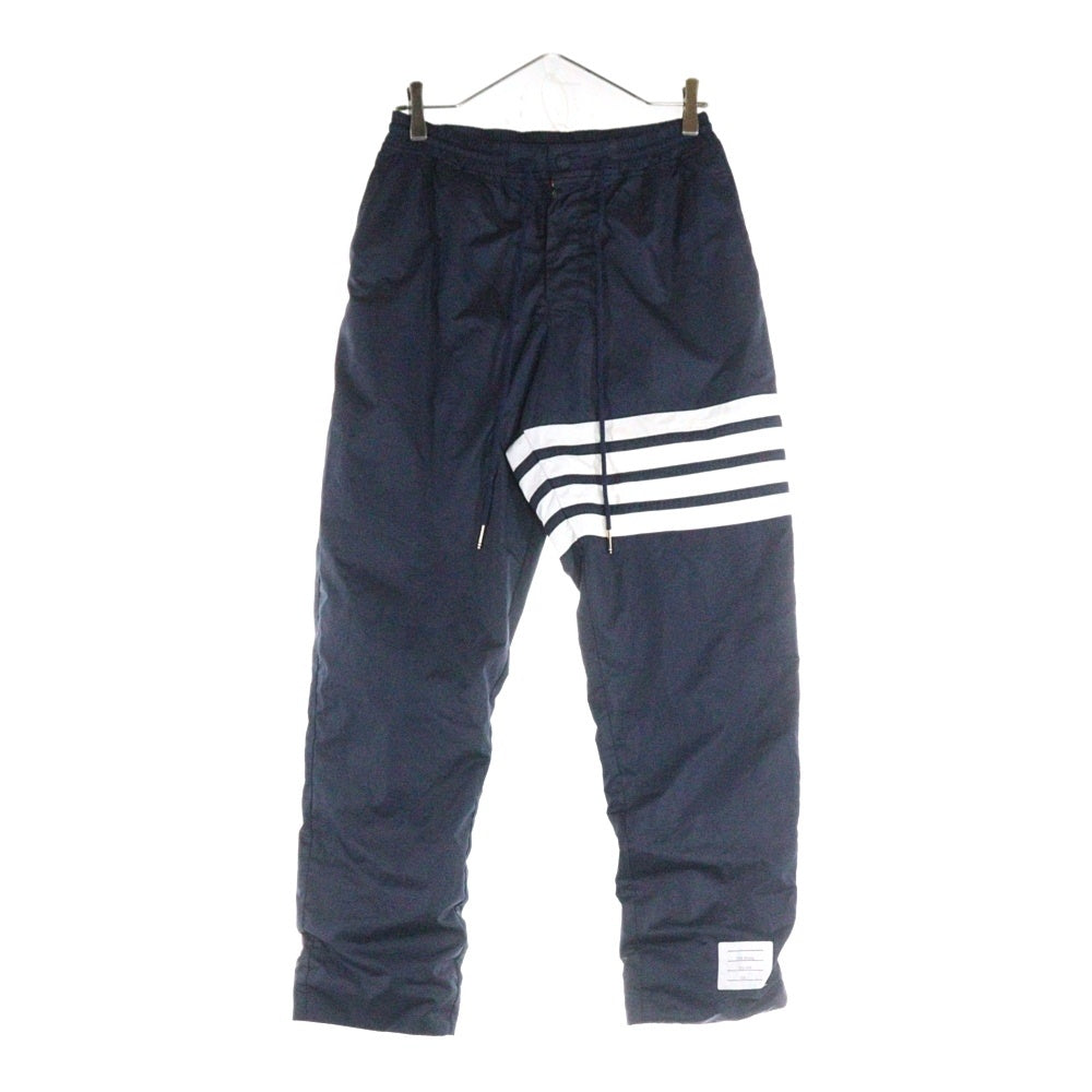 THOM BROWNE(トムブラウン) 4-Bar Striped Sweatpants ナイロン スウェットパンツ ネイビー MJQ024A-02399415