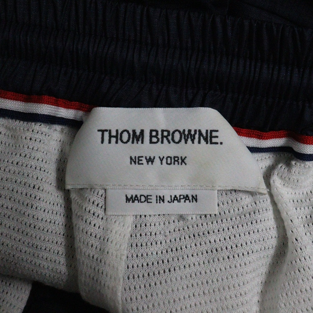 THOM BROWNE(トムブラウン) 4-Bar Striped Sweatpants ナイロン スウェットパンツ ネイビー MJQ024A-02399415
