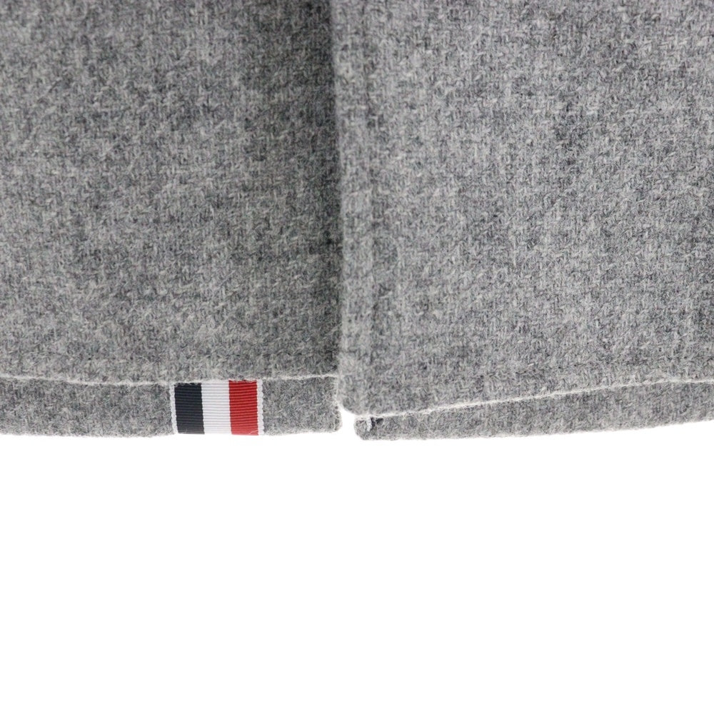 THOM BROWNE(トムブラウン) ウール フロントポケット ロング コート ジャケット グレー M0U575A-03793055