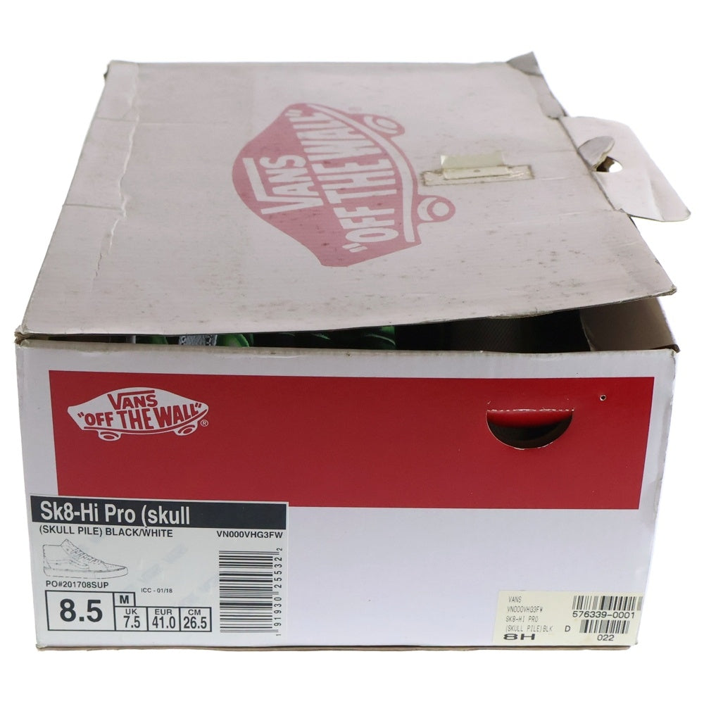 SUPREME(シュプリーム) 18SS ×VANS Skull Pile Sk8-Hi バンズ スカルパイル スケートハイ ハイカットスニーカー ブラック/グリーン US8.5/26.5cm