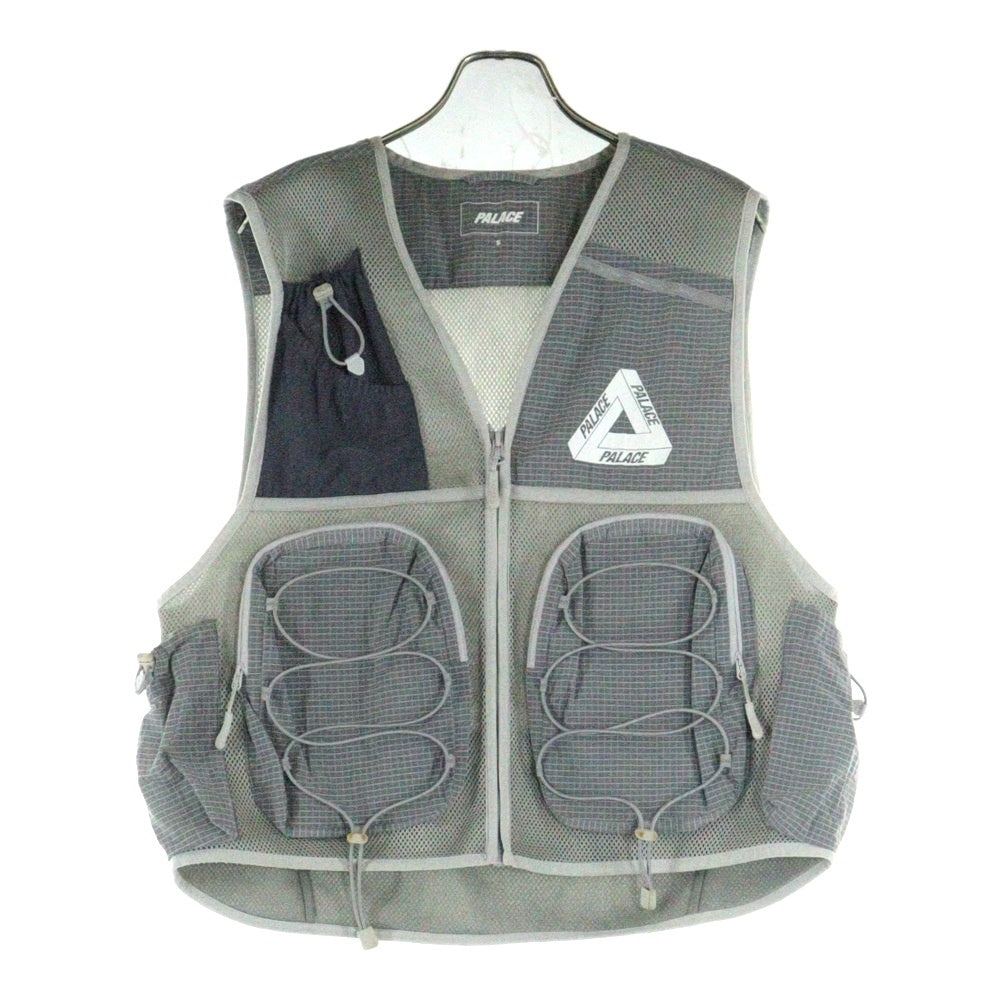 Palace Skateboards(パレススケートボーズ) ジップアップ マルチポケット カーゴベスト グレー