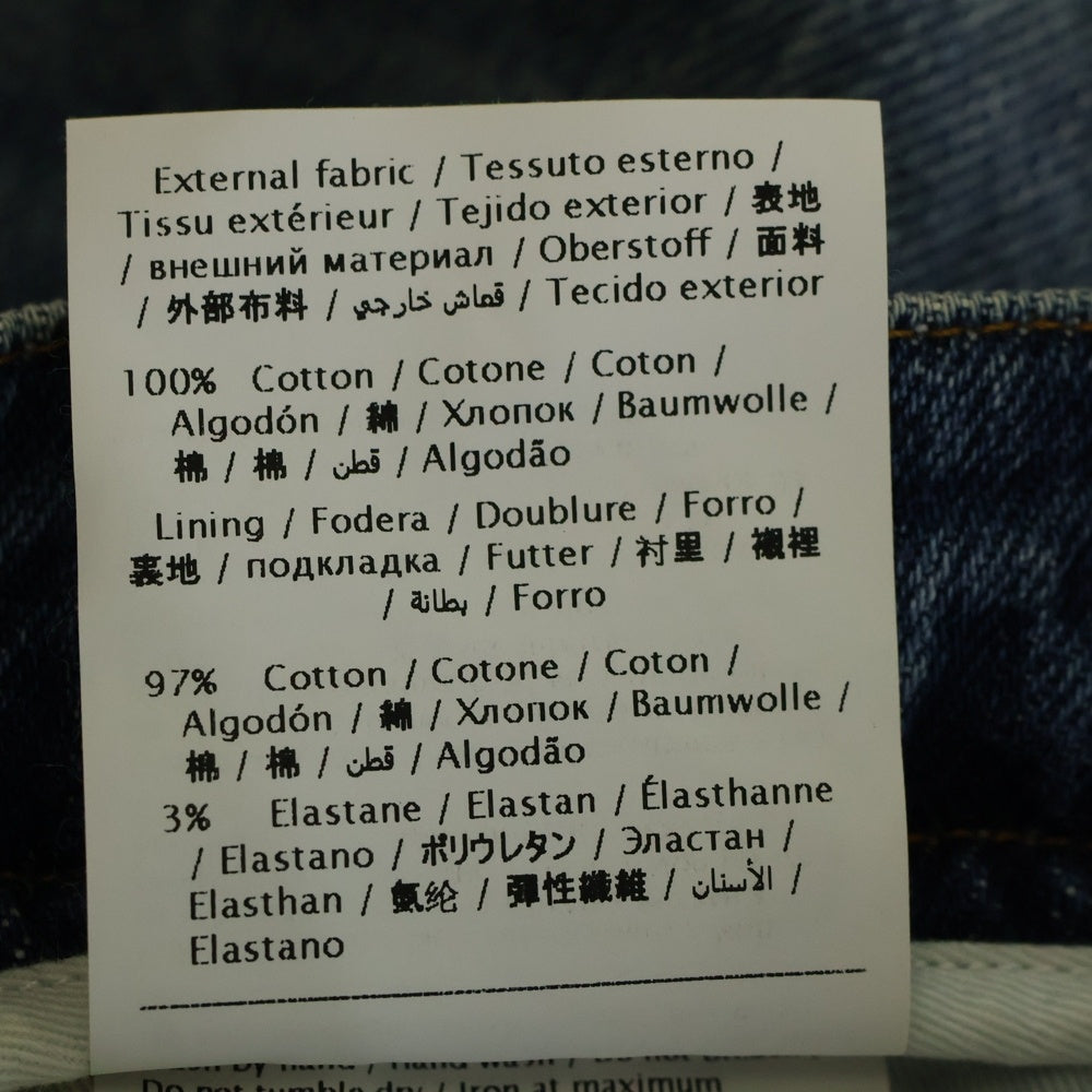 VALENTINO(ヴァレンティノ) サイドスタッズデザイン ストレートデニムパンツ ジーンズ インディゴ MV3DEC7J2PN