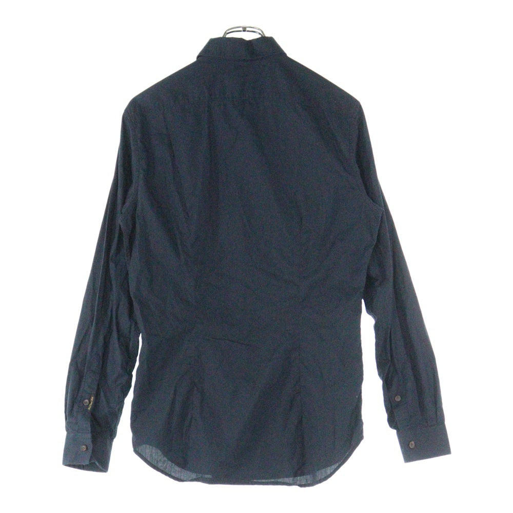 DIESEL BLACK GOLD(ディーゼルブラックゴールド) フロントドットデザイン 長袖シャツ ブラック