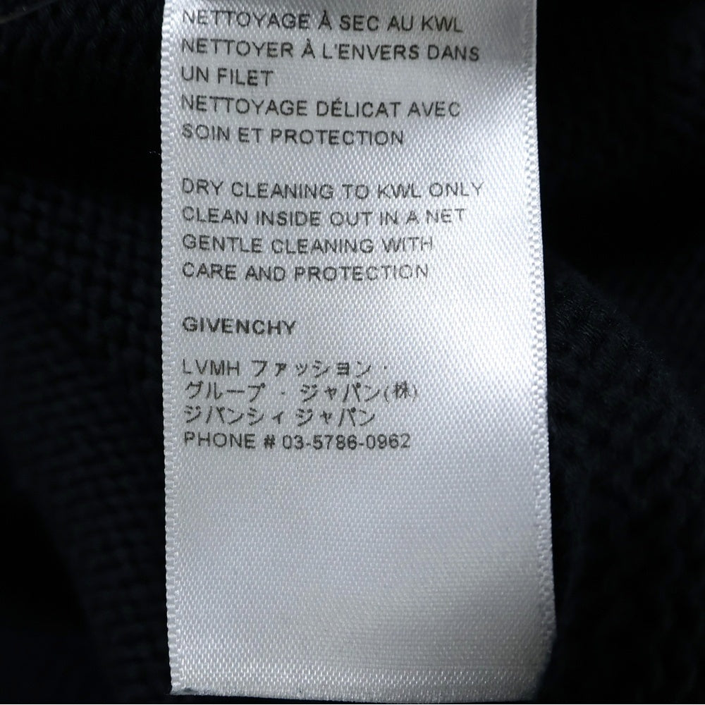 GIVENCHY(ジバンシィ) 22AW 4G ロゴ刺繍 コットン長袖セーター ブラック BM90G9401M