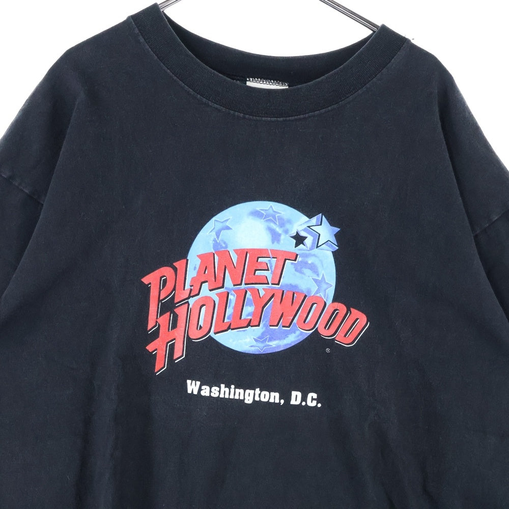 VINTAGE(ヴィンテージ) 90S VINTAGE PLANET HOLLYWOOD ヴィンテージ プラネットハリウッド 半袖Tシャツ カットソー ブラック