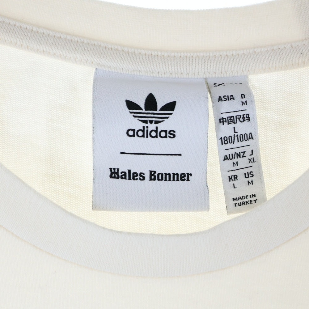 adidas(アディダス) ×WALES BONNER ウェールズボナー 半袖Tシャツ カットソー ホワイト IW3606 ABW001