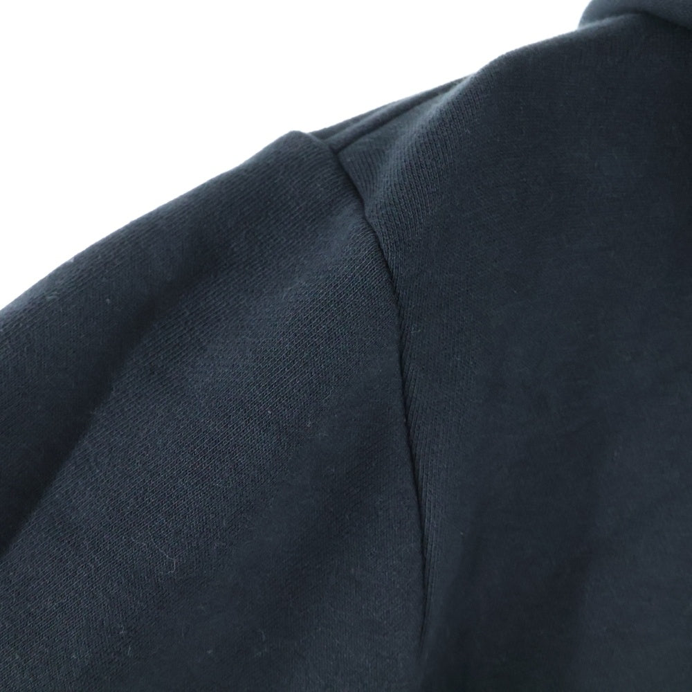 THE NORTH FACE(ザノースフェイス) フロントロゴ刺繍 ジップアップ パーカー ブラック NT12442