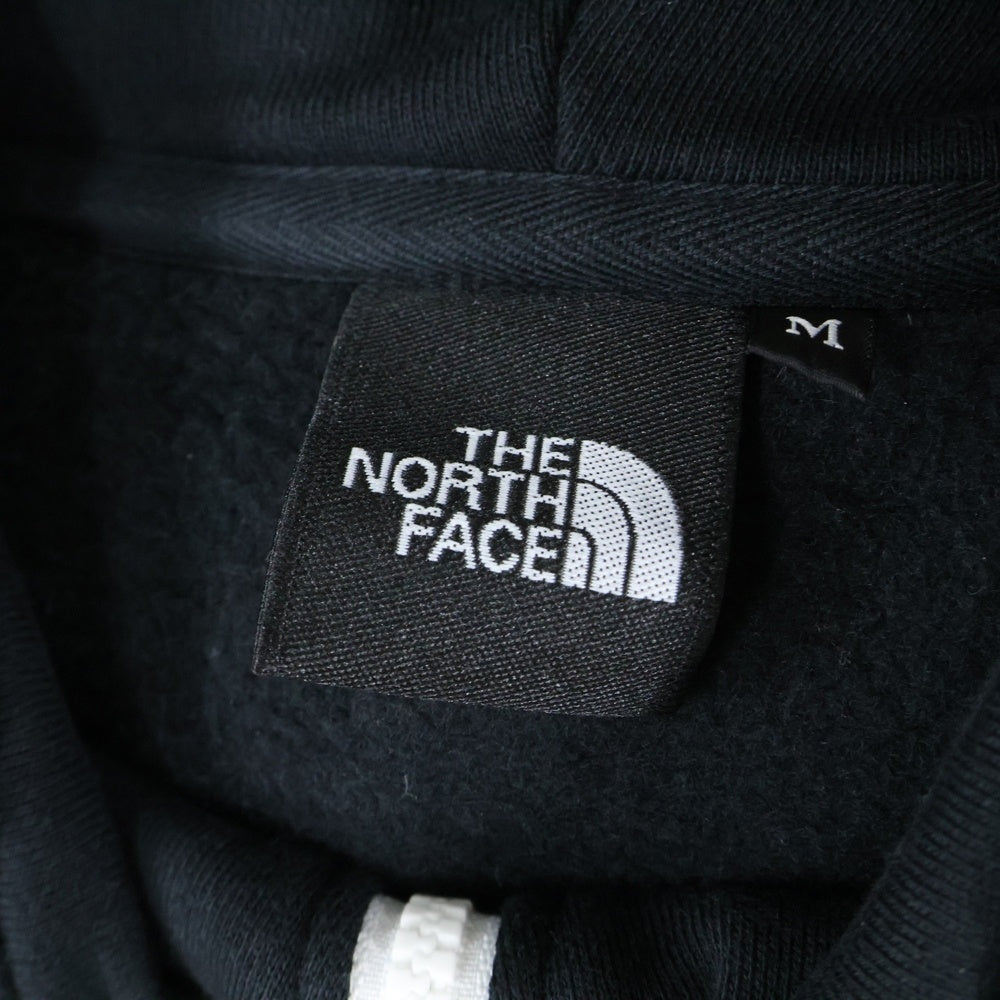 THE NORTH FACE(ザノースフェイス) フロントロゴ刺繍 ジップアップ パーカー ブラック NT12442