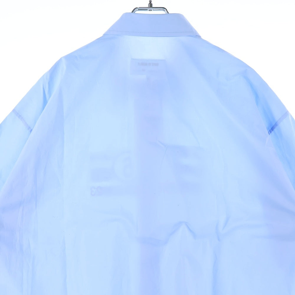 MM6 Maison Margiela(エムエムシックスメゾンマルジェラ) フロントペイントロゴ 半袖シャツ ブルー SH2DR0004