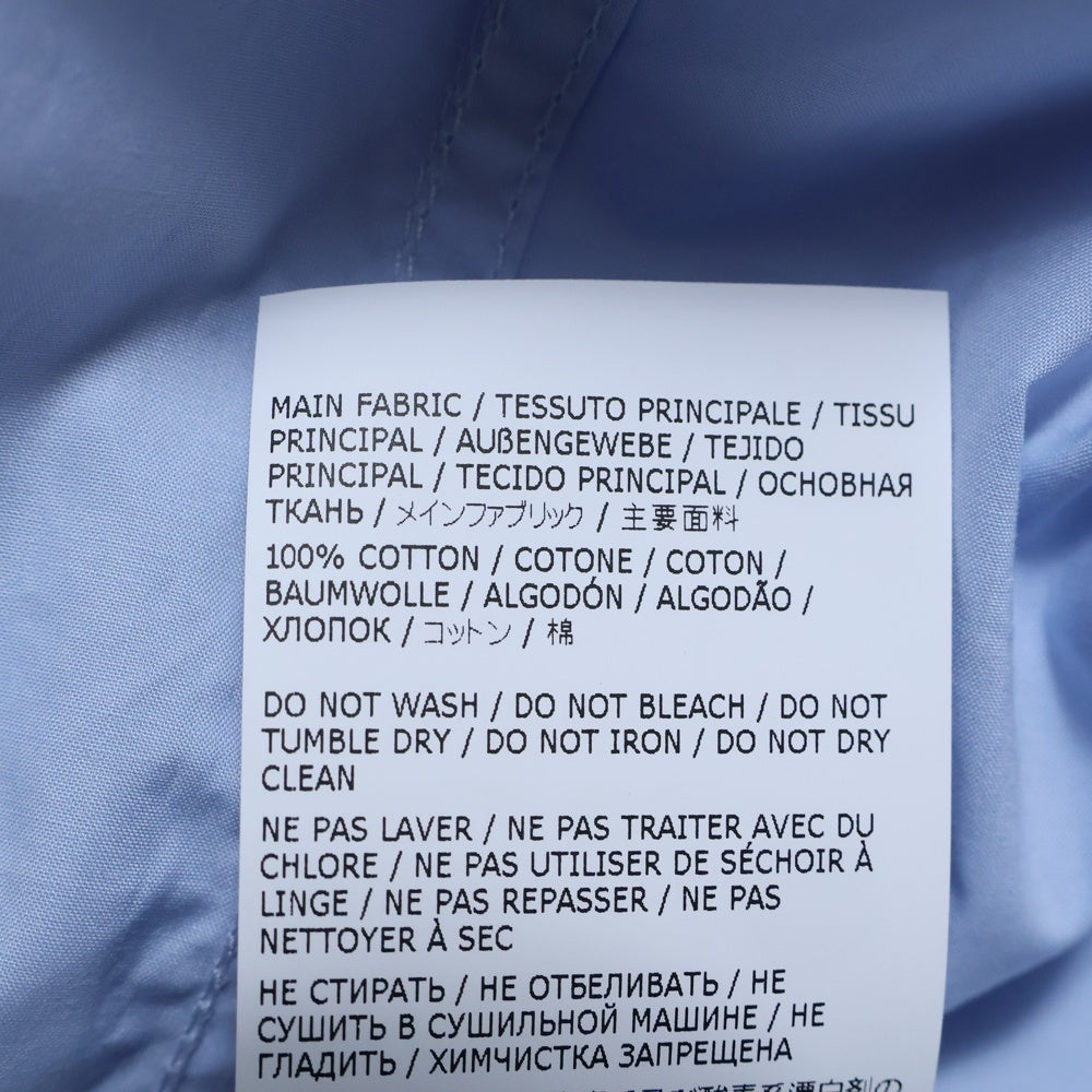MM6 Maison Margiela(エムエムシックスメゾンマルジェラ) フロントペイントロゴ 半袖シャツ ブルー SH2DR0004