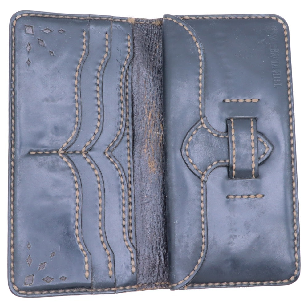 THE FLAT HEAD(フラットヘッド) コンチョ付き コードバン 馬革 ロングウォレット 財布 ブラック