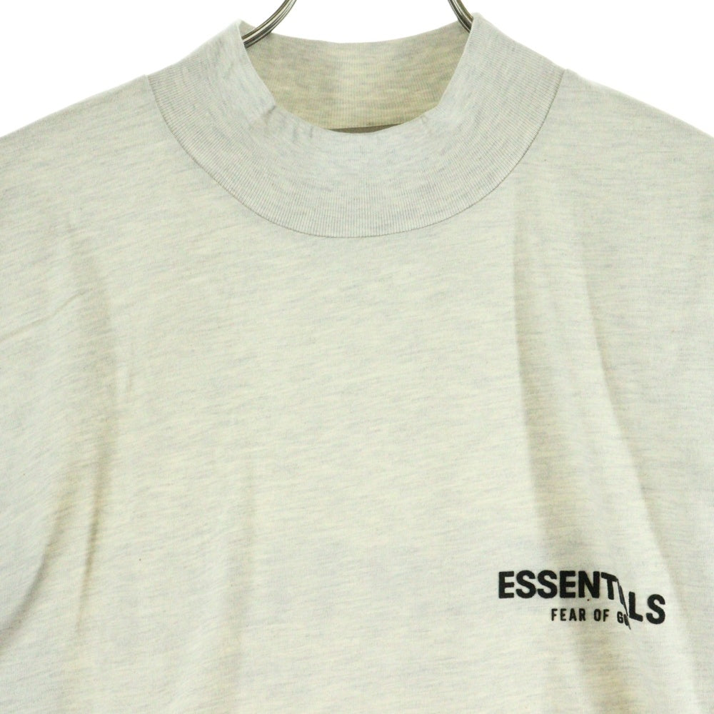 FEAR OF GOD ESSENTIALS(フィアオブゴッド エッセンシャルズ) L/S T-SHIRT フェルトロゴ 長袖Tシャツ ロンT ライトグレー