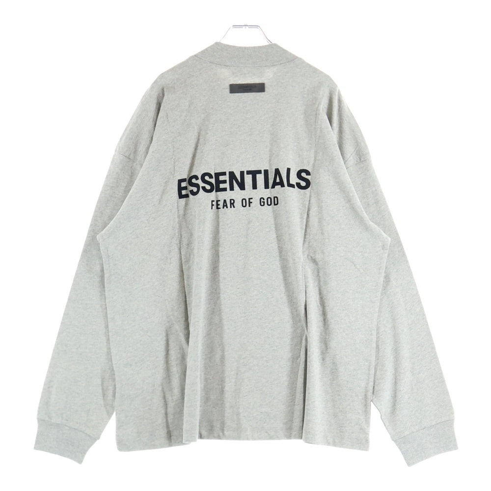 FEAR OF GOD ESSENTIALS(フィアオブゴッド エッセンシャルズ) L/S T-SHIRT フェルトロゴ 長袖Tシャツ ロンT グレー