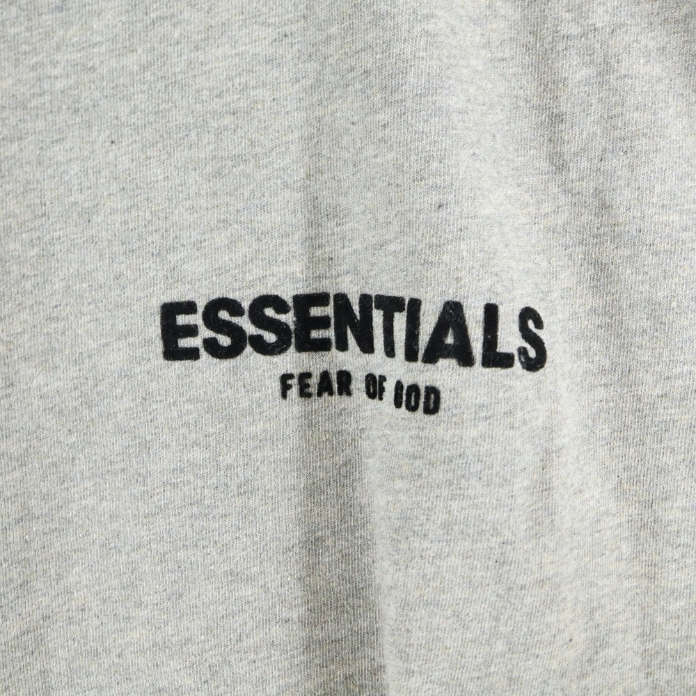 FEAR OF GOD ESSENTIALS(フィアオブゴッド エッセンシャルズ) L/S T-SHIRT フェルトロゴ 長袖Tシャツ ロンT グレー